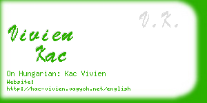 vivien kac business card